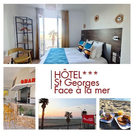 Hotel Saint Georges, Face A La Mer Canet-en-Roussillon Eksteriør billede