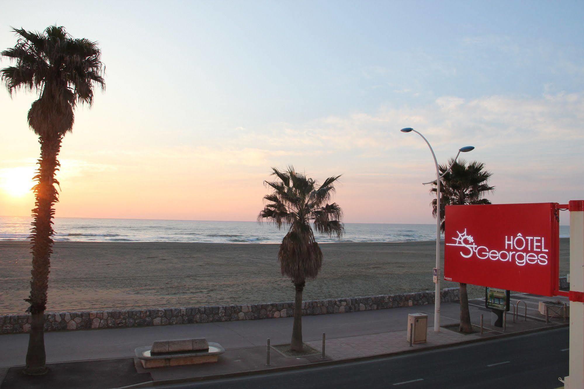 Hotel Saint Georges, Face A La Mer Canet-en-Roussillon Eksteriør billede